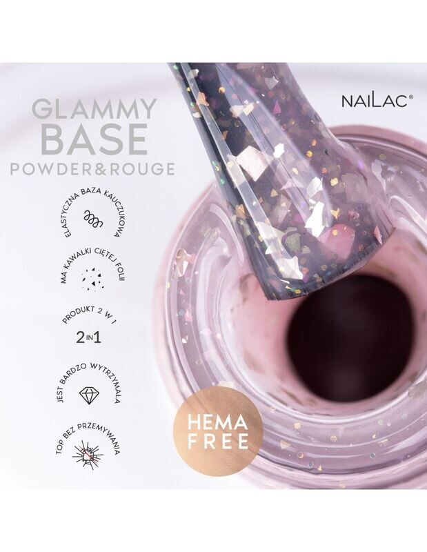 Nailac Glammy Base Powder & Rouge 7 ml