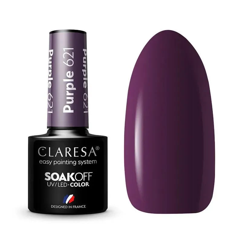 Claresa Gel Polish Purple 621