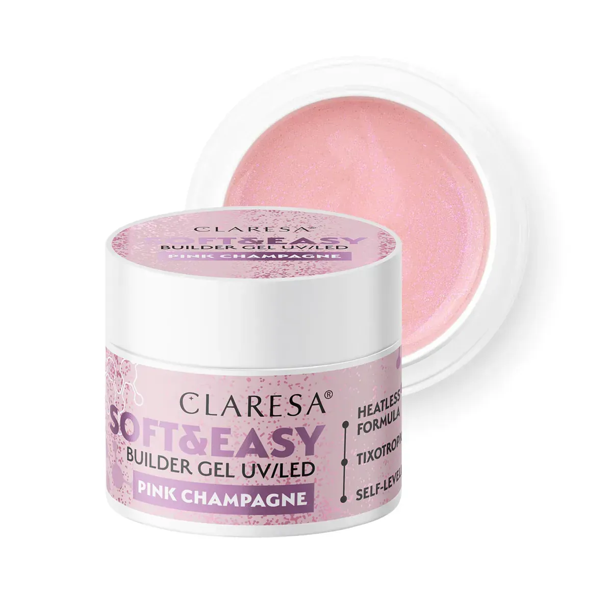 Claresa Builder Gel Soft &Easy Pink Champagne 90g