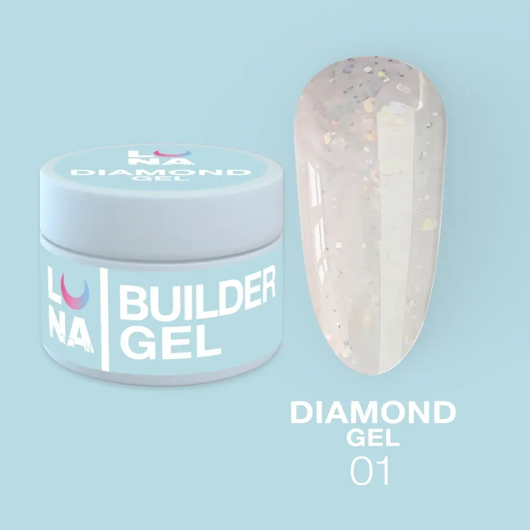 Luna Moon Diamond Gel 1.  (15ml)
