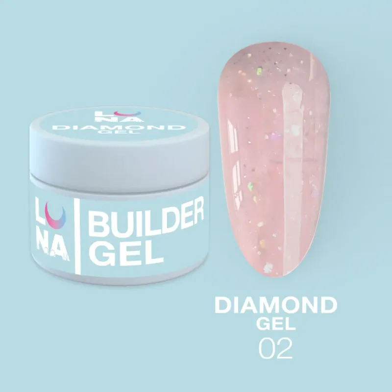 Luna Moon Diamond Gel 2.  (15ml)