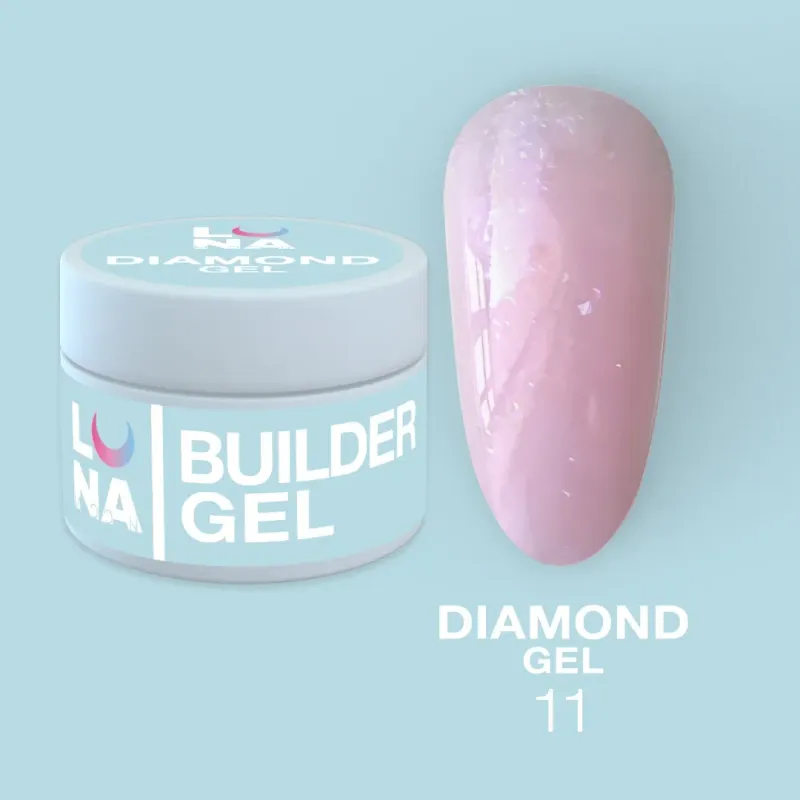 Luna Moon Diamond Gel 11.  (15ml)