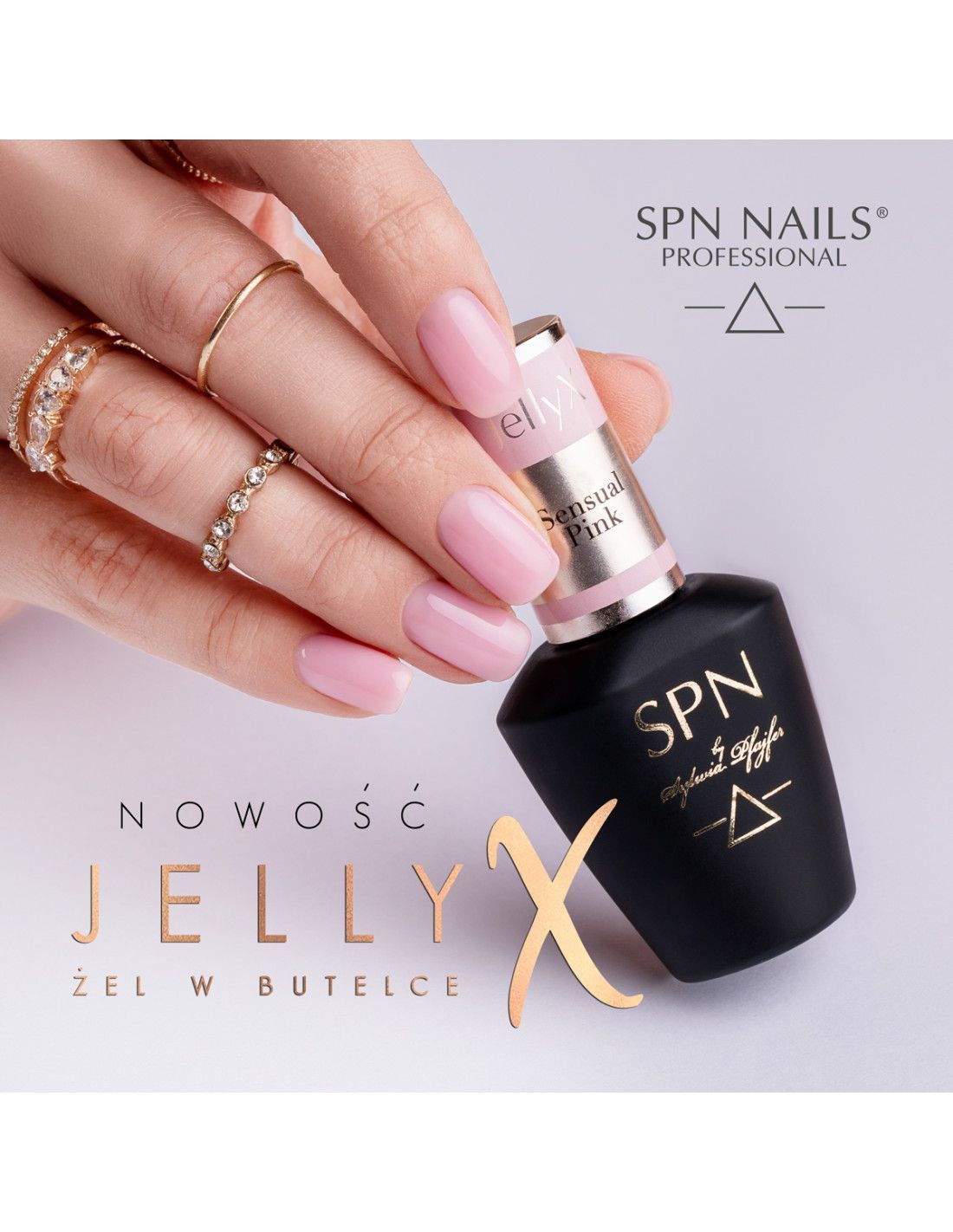 Spn Builder in the Bottle  JellyX Creme de la Pink 10ml