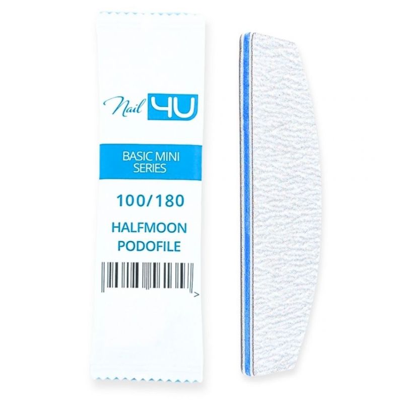 Nail4U Podofile BasicHalfmoon 100/180 (25stuk)