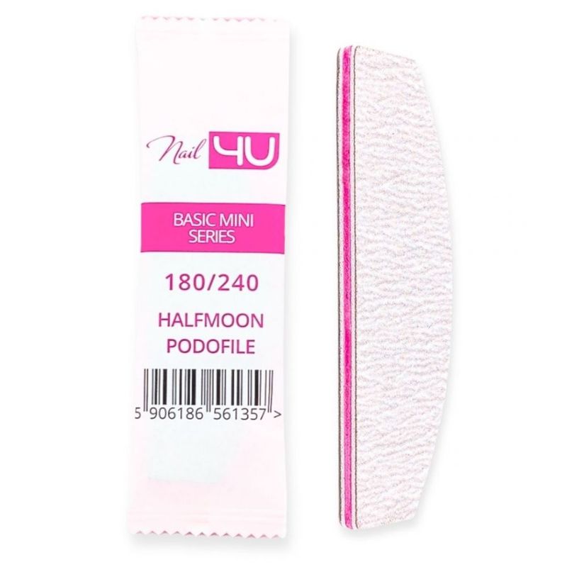 Nail4U Podofile BasicHalfmoon 180/240 (25stuk)
