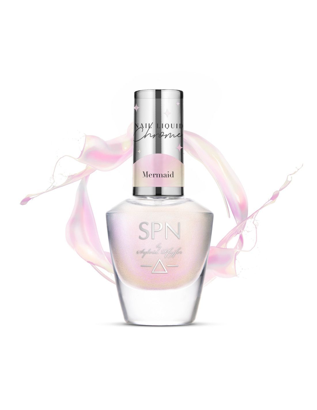 SPN Nails  Liquid Chrome Mermaid