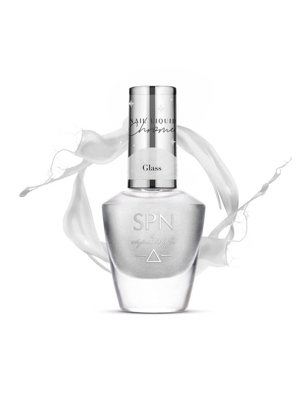 SPN Nails  Liquid Chrome Glass