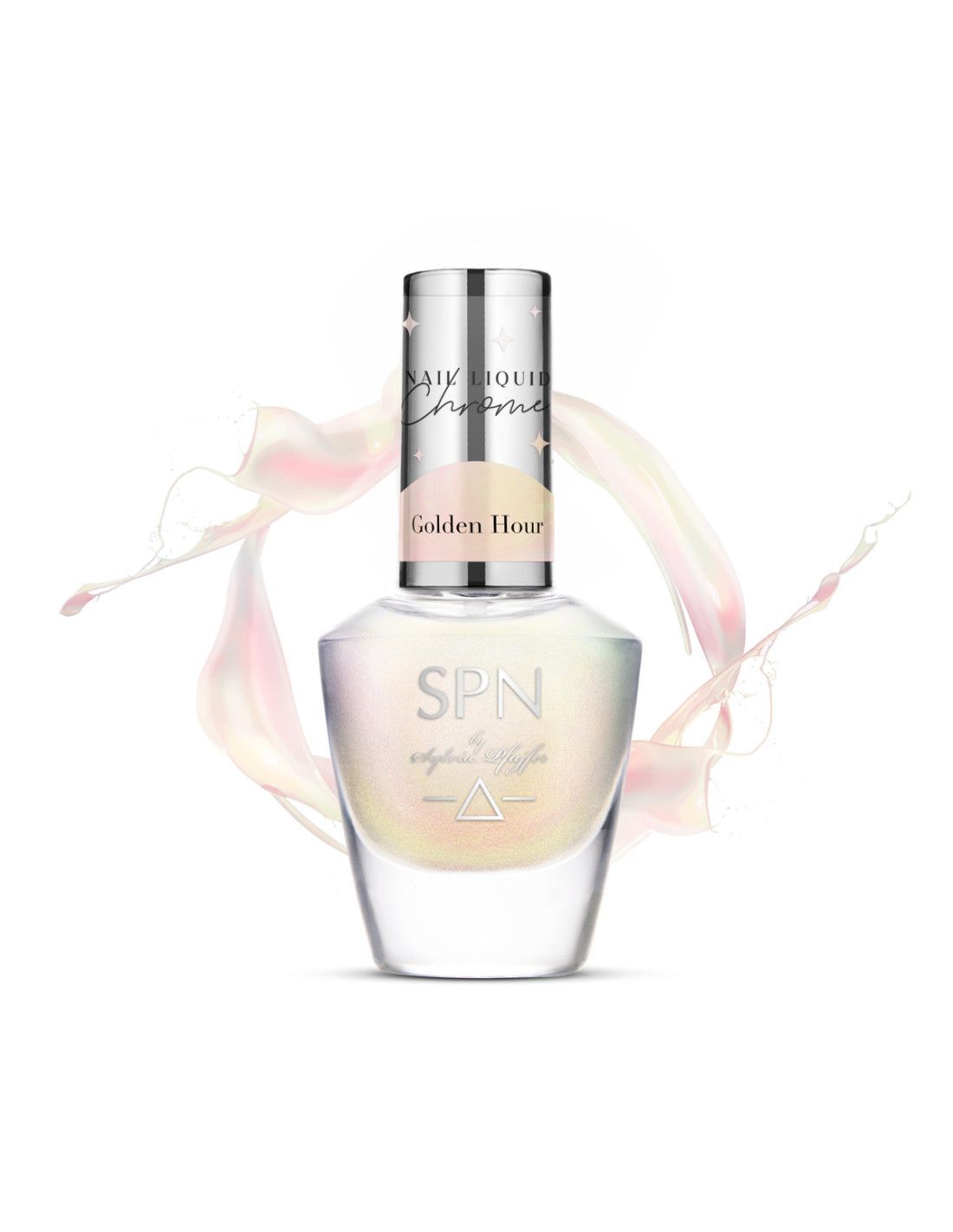 SPN Nails  Liquid Chrome Golden Hour