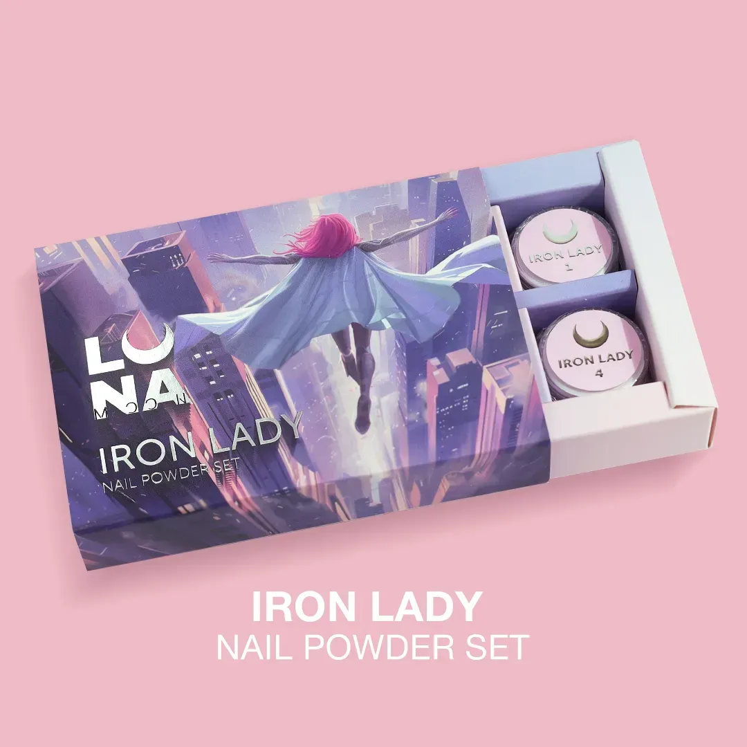 Luna Moon Iron Lady  Nail Powder Set