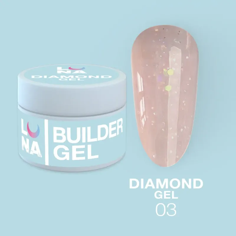 Luna Moon Diamond Gel 3.  (15ml)