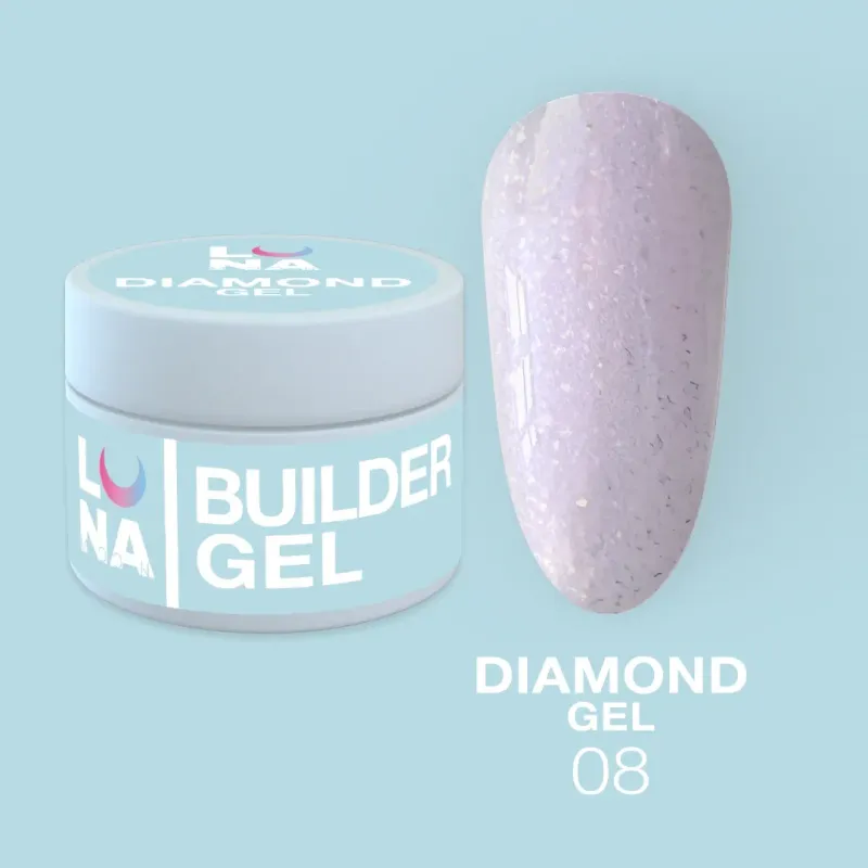 Luna Moon Diamond Gel 8.  (15ml)
