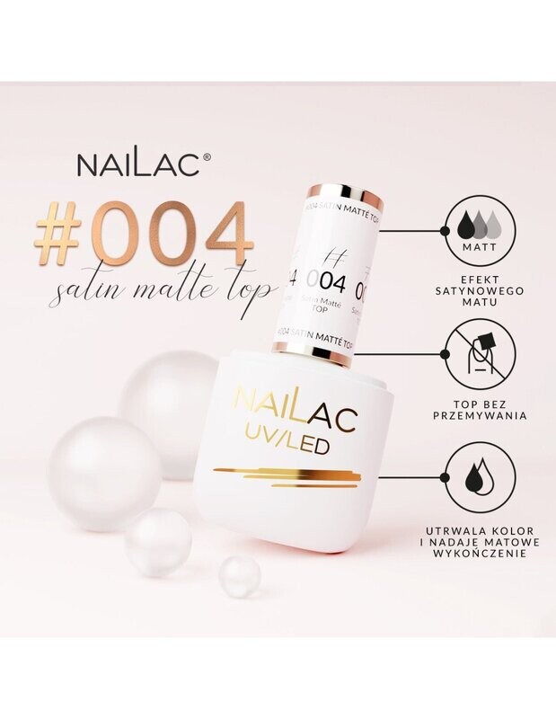 Nailac Top Coat Satin Matte #004