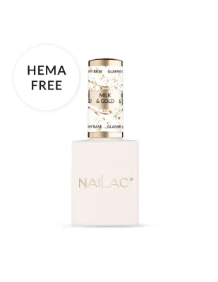 Nailac Glammy Base Milk & Gold 10 ml
