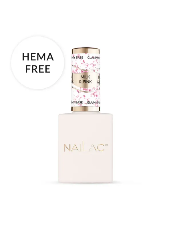 Nailac Glammy Base Milk & PInk 10 ml
