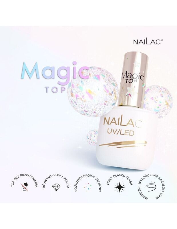 Nailac Magic Top Coat No Wipe