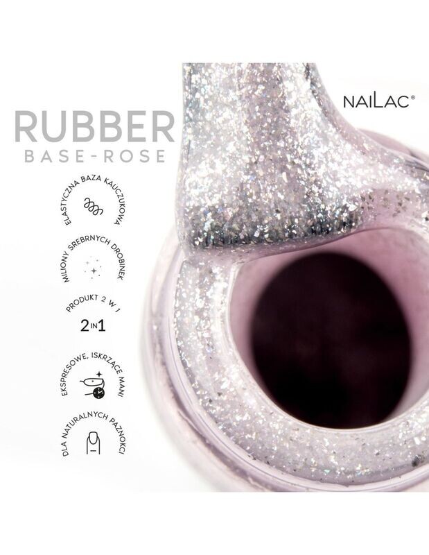 Nailac Rubber Base Rose