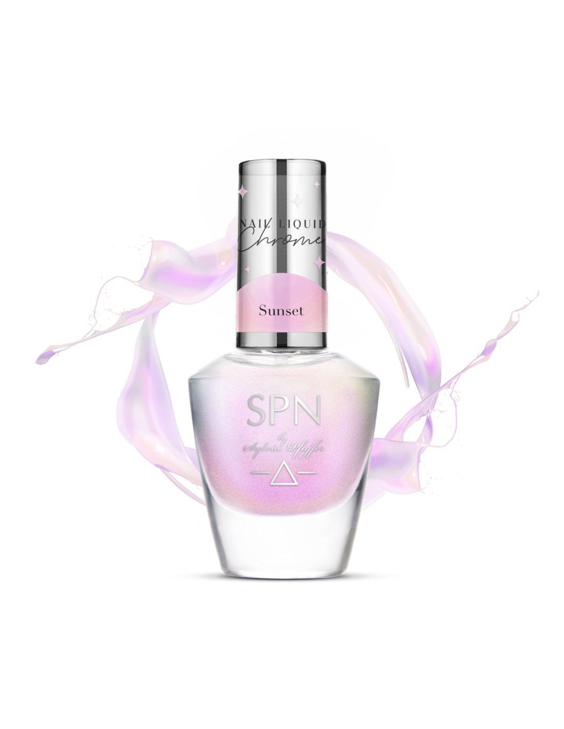 SPN Nails  Liquid Chrome Sunset