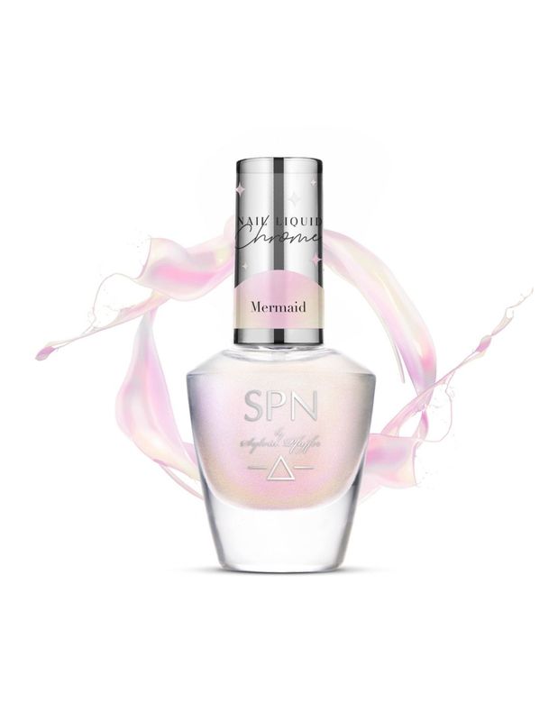 SPN Nails  Liquid Chrome Mermaid