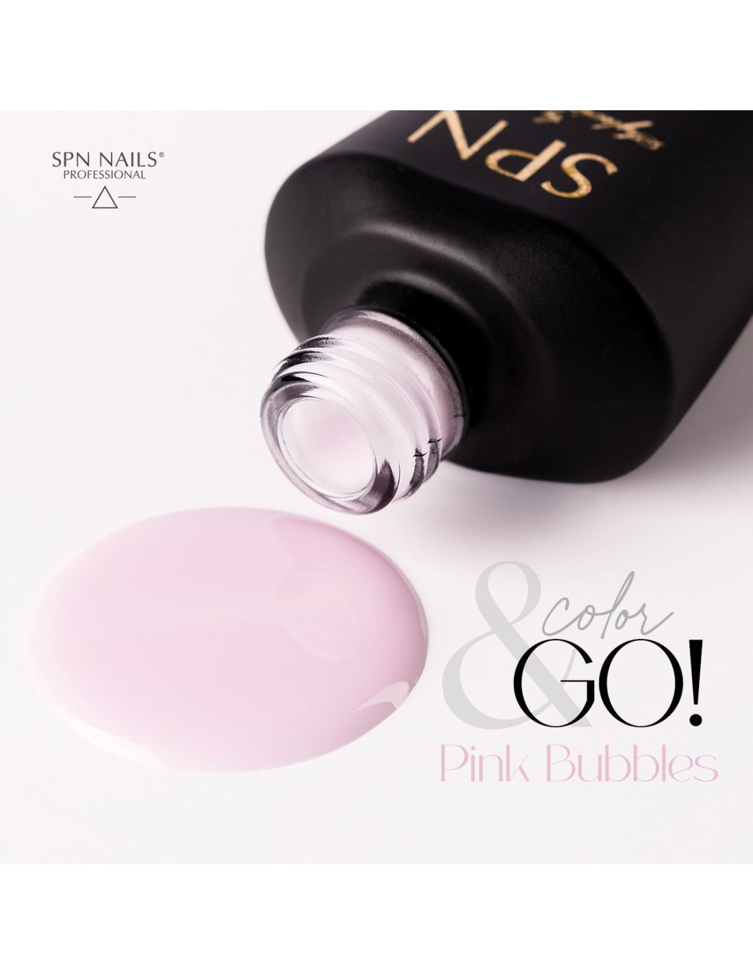 SPN Nails Rubber Base Pink Bubbles 10 ml
