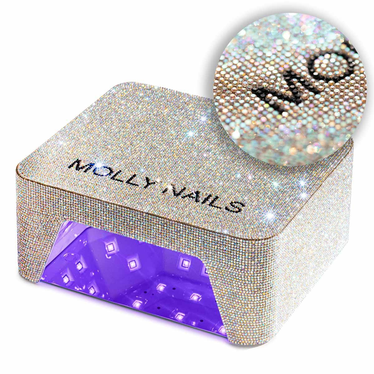 Molly Nails 36W UV/LED nail lamp for hybrid varnishes, gels, and acrylic gels, cordless with zirconia V9BAT