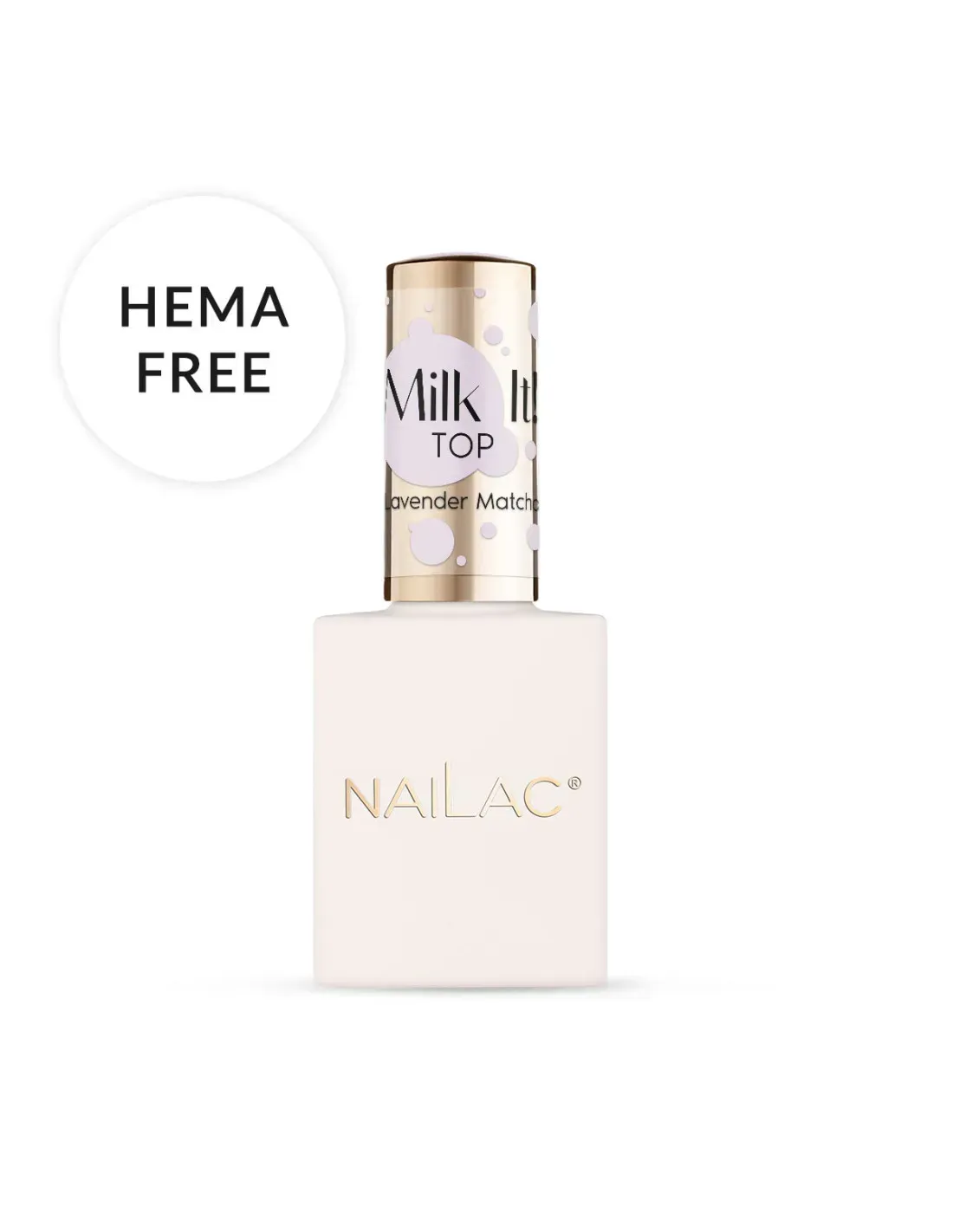 Nailac Top Coat Milk It Lavender Matcha  10ml