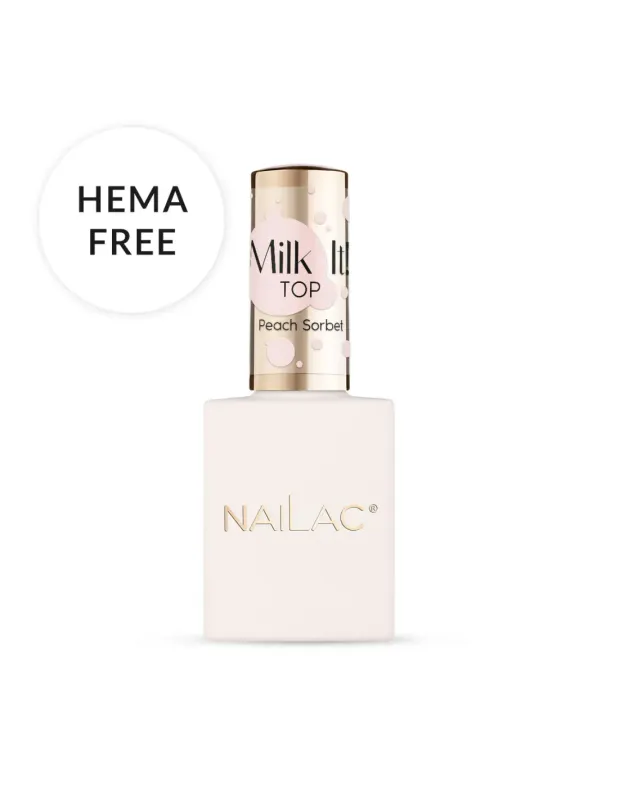 Nailac Top Coat Milk It ! Peach Sorbet   10ml