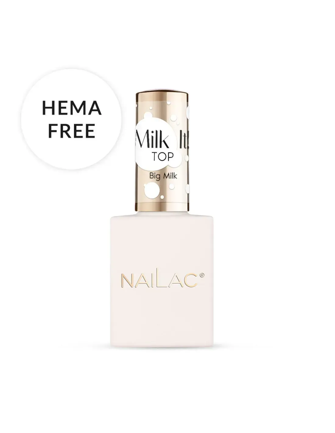 Nailac Top Coat Milk It ! Big Milk  10ml