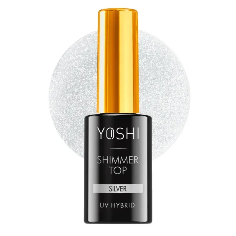 Yoshi Shimmer Top Coat Silver 10 ml