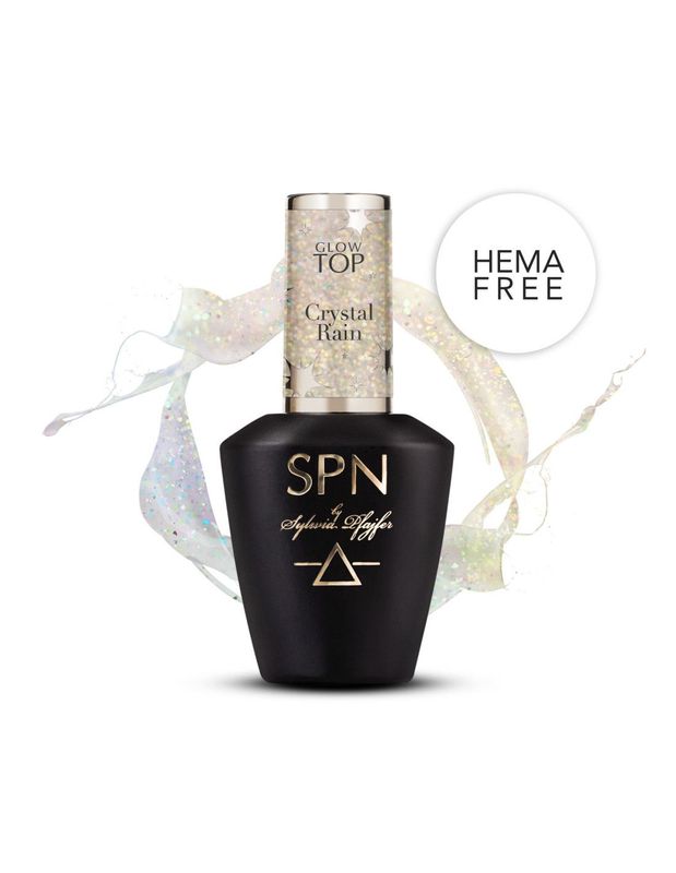 SPN Nails  Glow Top Coat Crystal Rain 10 ml