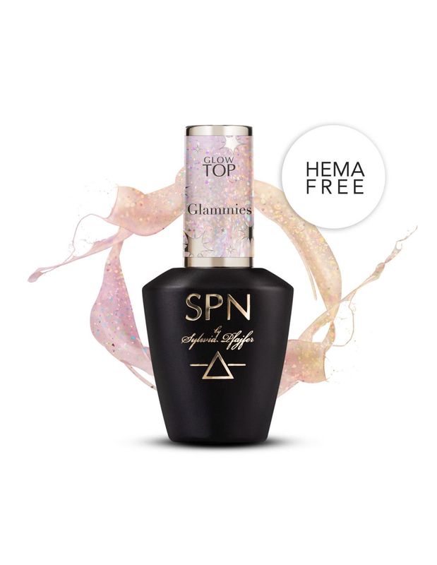 SPN Nails  Glow Top Coat Glammies 10 ml