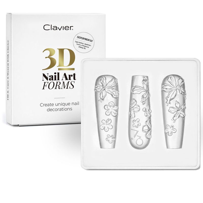 Clavier 3D Nail Art Forms 01
