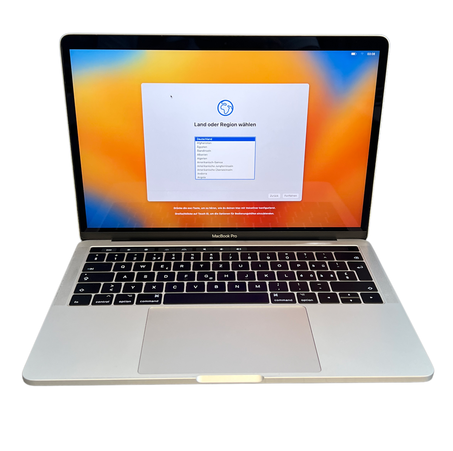 MacBook Pro 13&quot; 2017 Silber, Touch Bar,i7, 500 GB SSD, 8GB RAM