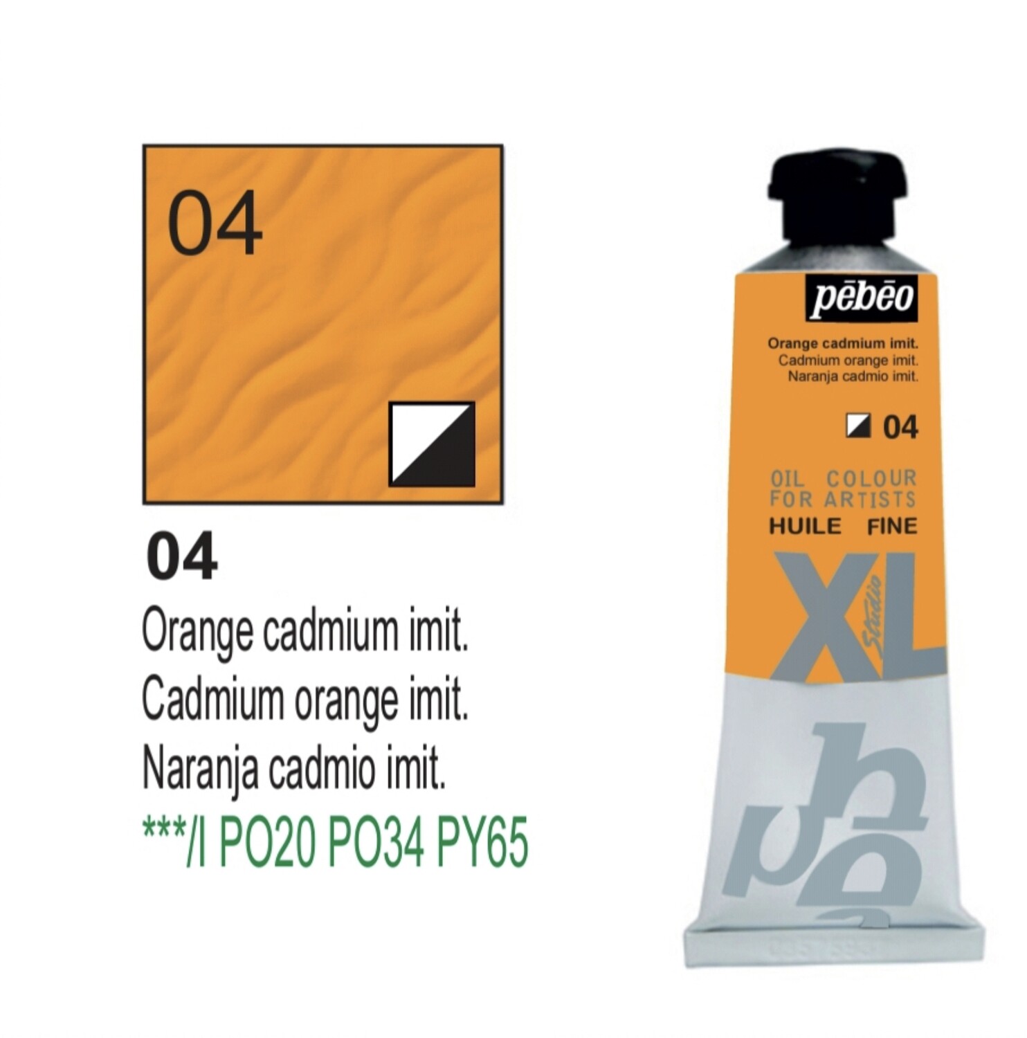 XL Studio Oil Colors Fine - Cadmium orange imit .No. 04, 37 ml Tube XL Studio Oil Colors Fine - Cadmium orange imit .No. 04, 37 ml Tube