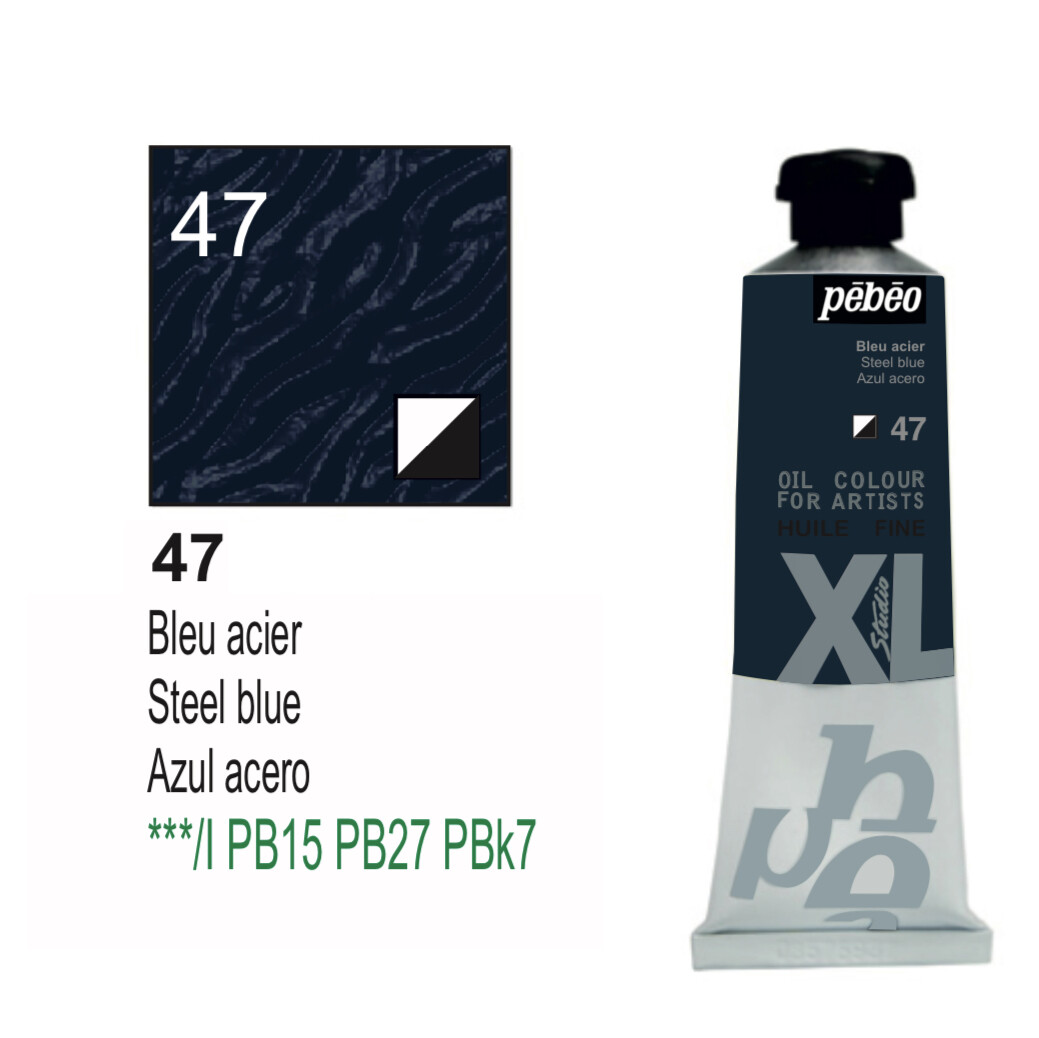 XL Studio Oil Colors Fine - Steel blue No. 47, 37 ml Tube XL Studio Oil Colors Fine - Steel blue No. 47, 37 ml Tube