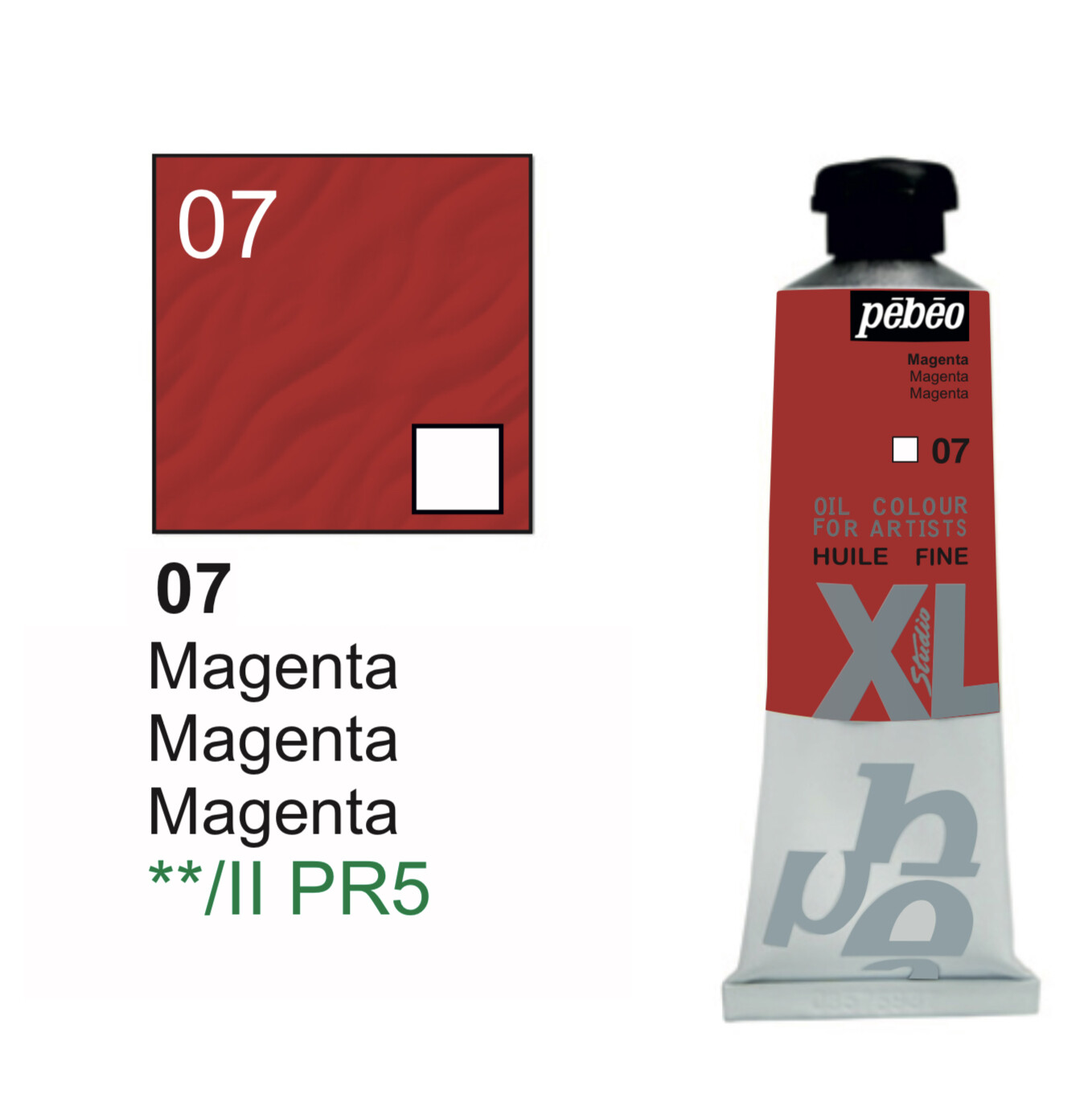 XL Studio Oil Colors Fine - Magenta No. 07, 37 ml Tube