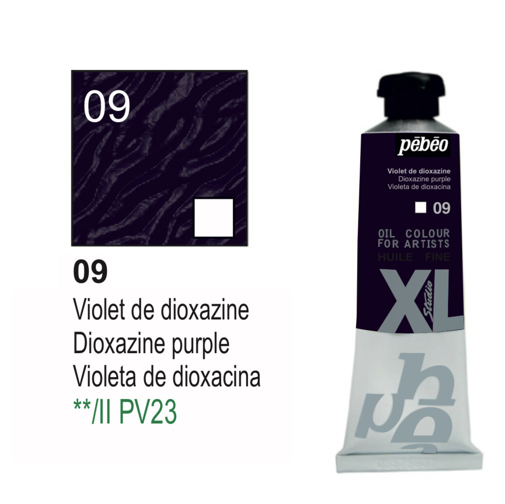 XL Studio Oil Colors Fine - Dioxazine purple No. 09, 37 ml Tube