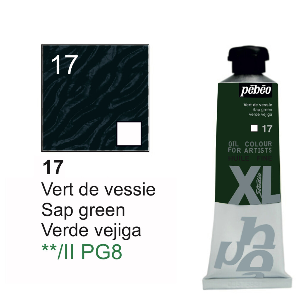 XL Studio Oil Colors Fine - Sap green. No. 17, 37 ml Tube