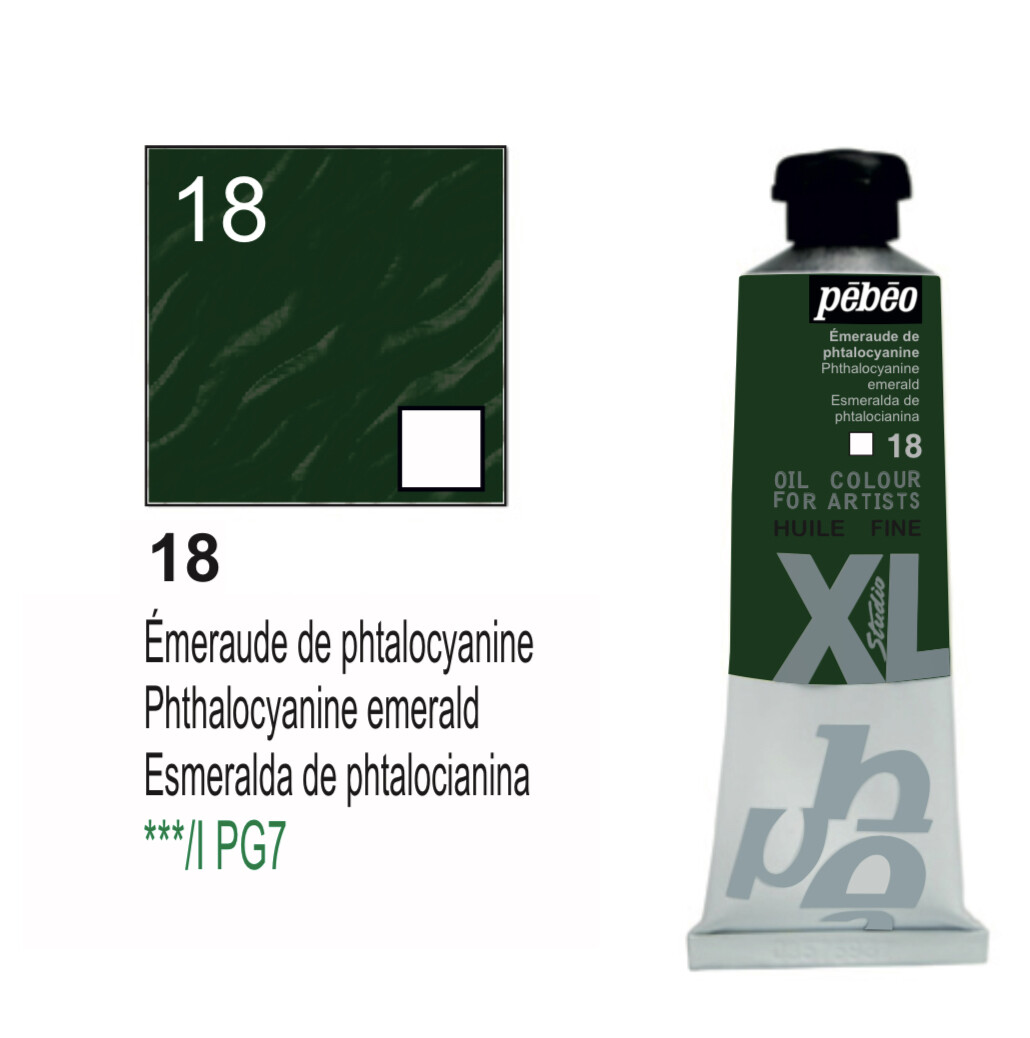 XL Studio Oil Colors Fine - Phthalocyanine emerald No. 18, 37 ml Tube