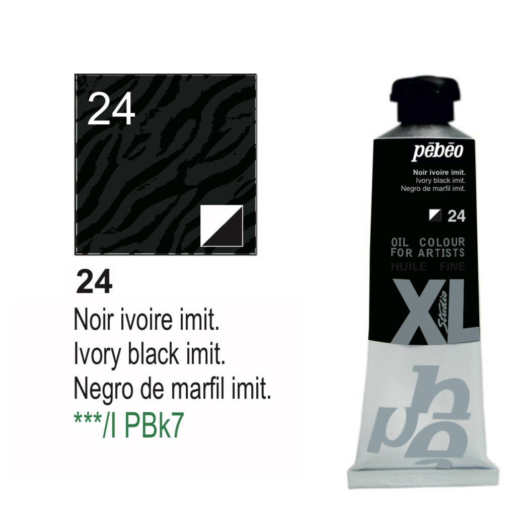 XL Studio Oil Colors Fine - Ivory black imit. No. 24, 37 ml Tube XL Studio Oil Colors Fine - Ivory black imit. No. 24, 37 ml Tube