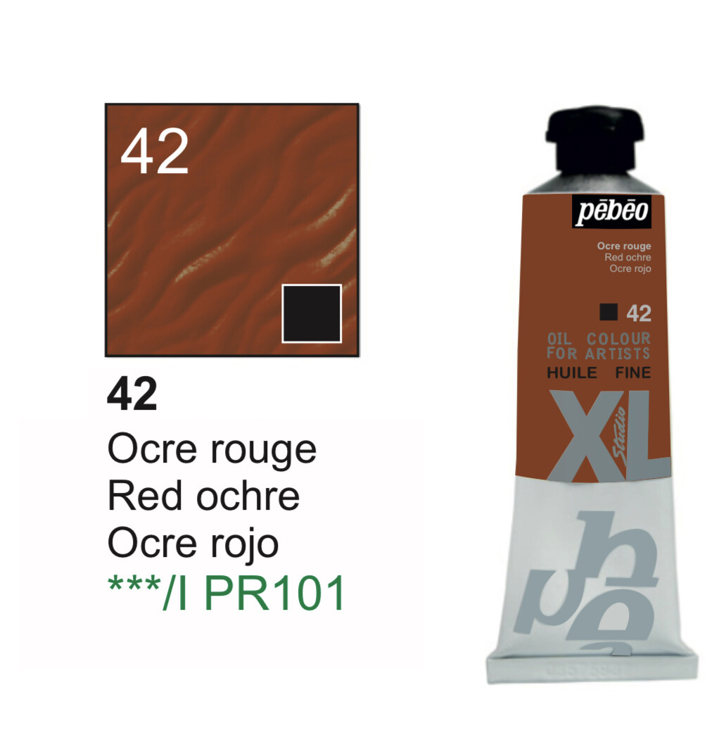Pebeo XL Studio Oil Colors Fine - Red ochre No. 42, 37 ml Tube Pebeo XL Studio Oil Colors Fine - Red ochre No. 42, 37 ml Tube
