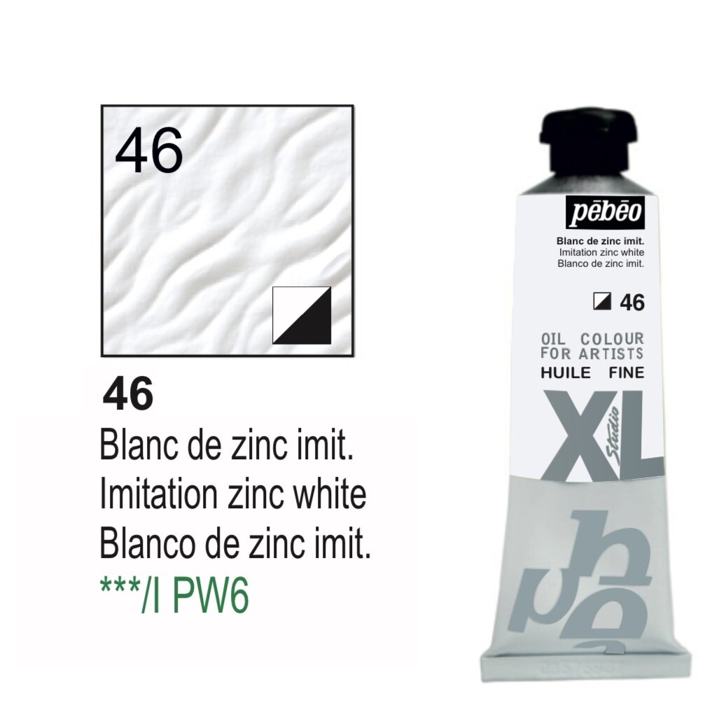 Pebeo XL Studio Oil Colors Fine - Imitation zinc white No. 46, 37 ml Tube