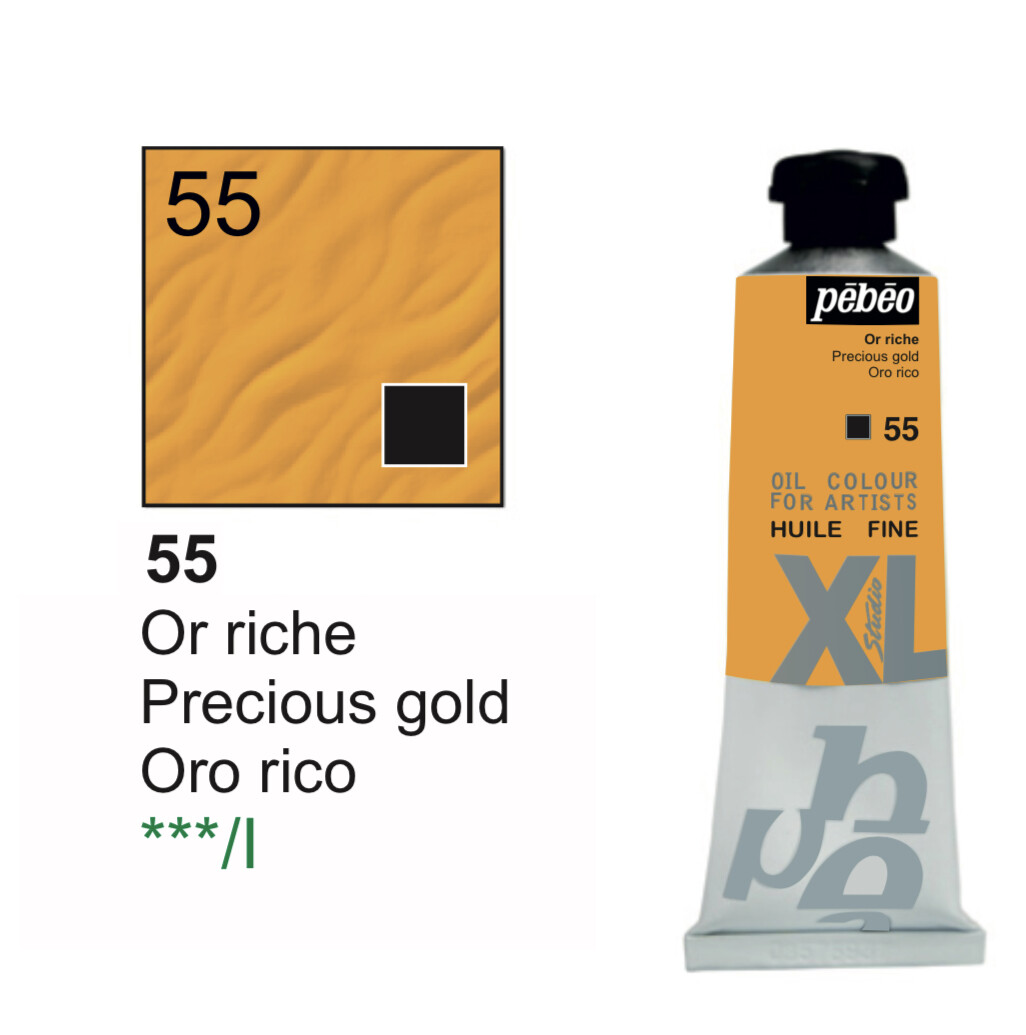 Pebeo XL Studio Oil Colors Fine - Precious gold No. 55, 37 ml Tube Pebeo XL Studio Oil Colors Fine - Precious gold No. 55, 37 ml Tube