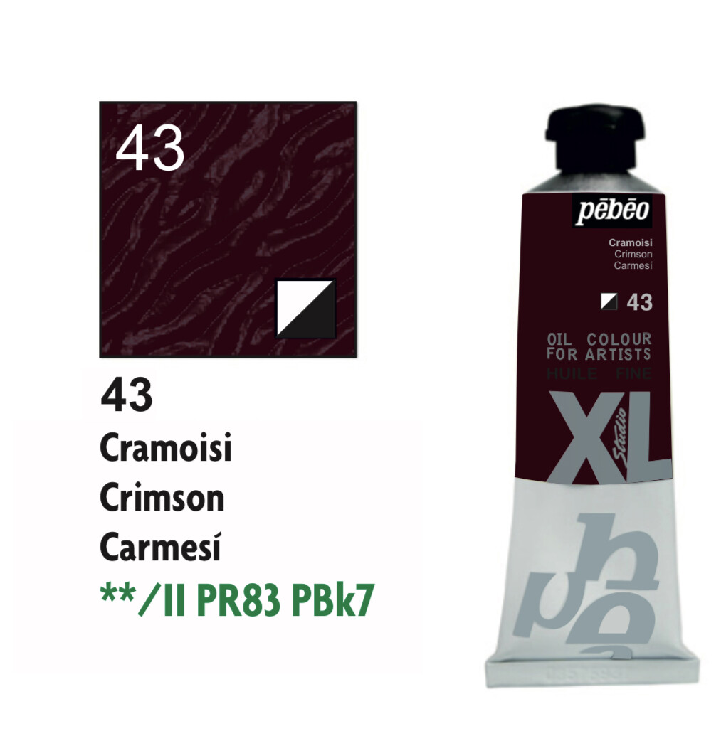 XL Studio Oil Colors Fine - Crimson No. 43, 37 ml Tube