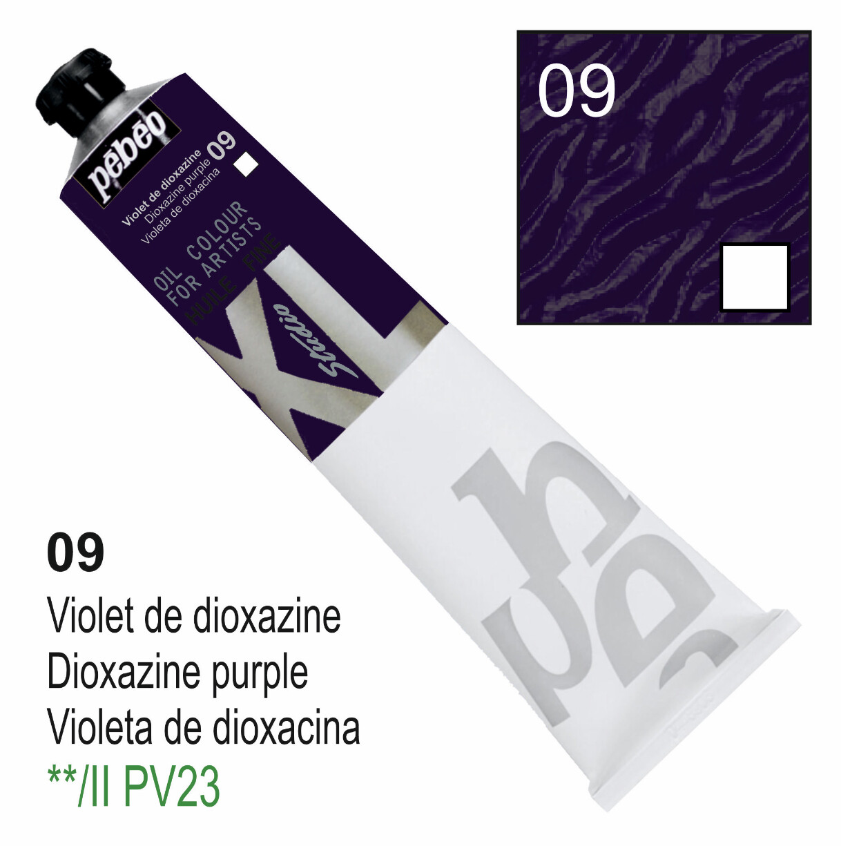 XL Studio Oil Colors Fine - Dioxazine purple No. 09, 200 ml Tube