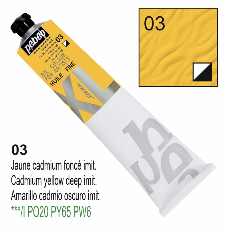 XL Studio Oil Colors Fine - Cad. yellow deep imit No. 03, 200 ml Tube