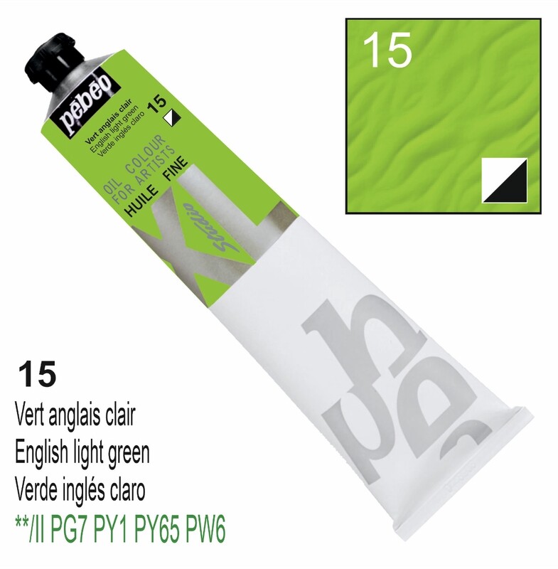 XL Studio Oil Colors Fine - English light green No. 15, 200 ml Tube