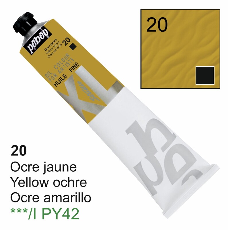 XL Studio Oil Colors Fine - Yellow ochre No. 20, 200 ml Tube