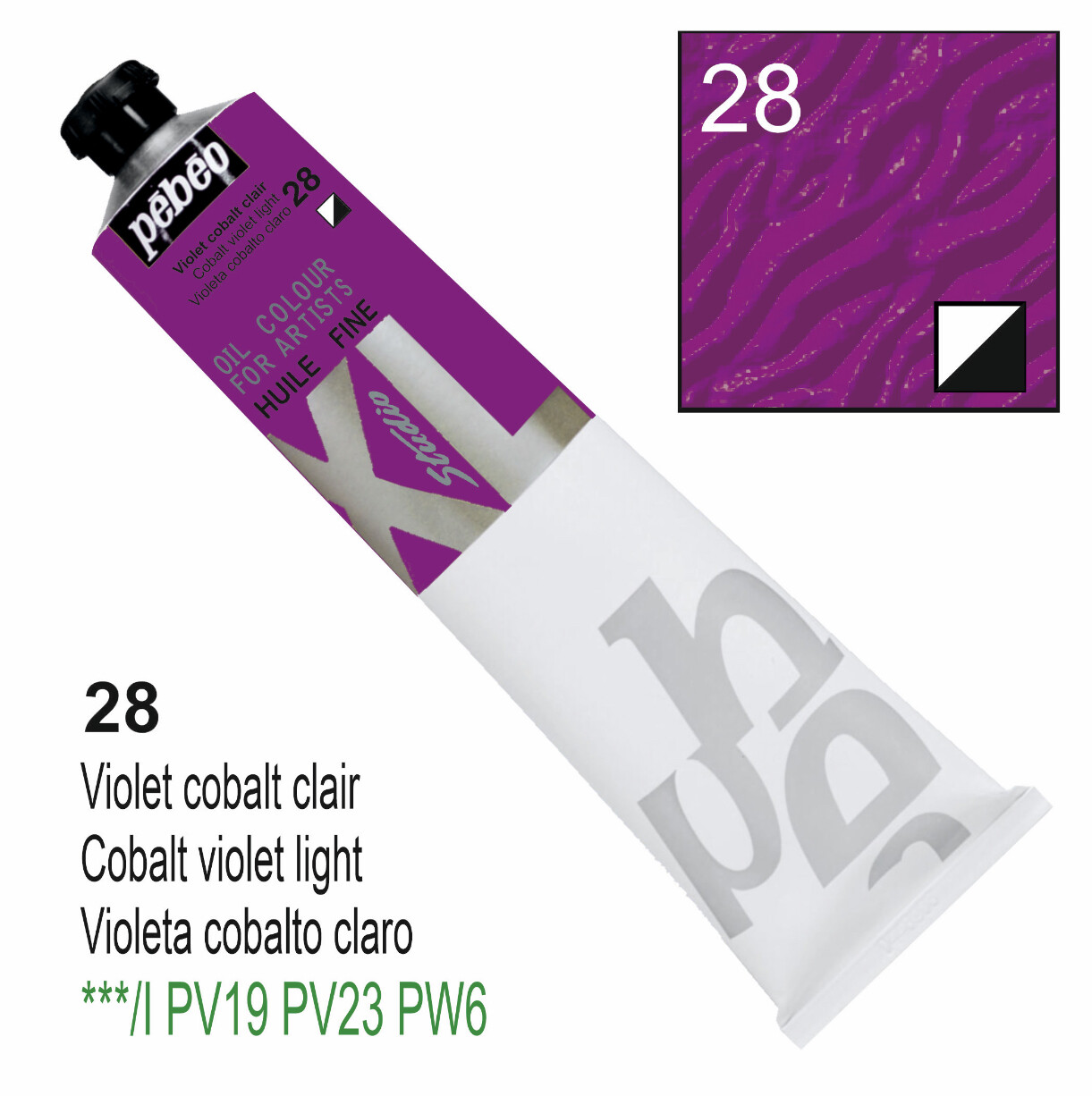 XL Studio Oil Colors Fine - Cobalt violet light No. 28, 200 ml Tube