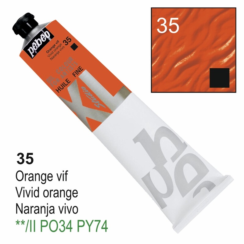 XL Studio Oil Colors Fine Vivid orange No. 35, 200 ml Tube
