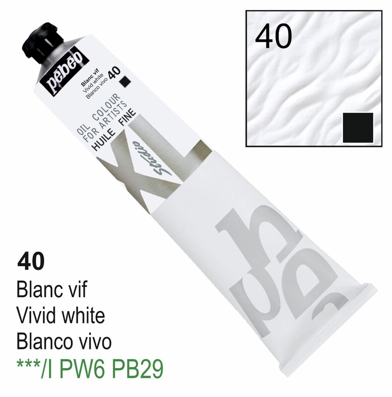 Pebeo XL Studio Oil Colors Fine - Vivid white No. 40, 200 ml Tube